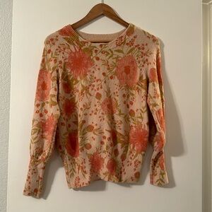 Lauren Conrad orange  sweater size small